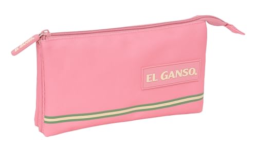 Safta El Oca Basics - Astuccio Triplo, Astuccio Per Bambini, Ideale Per Bambini In Età Scolastica, Comodo E Versatile, Qualità E Resistenza, 22 X 3 X