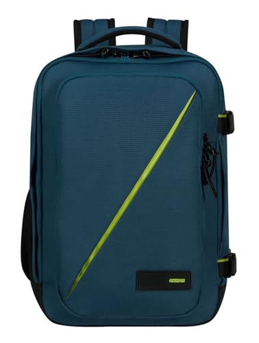 American Tourister Take2Cabin - Borsa A Mano Ryanair 25 X 20 X 40 Cm, 23 L, 0.50 Kg, Bagaglio A Mano, Zaino Da Aereo S Underseater, Blu (Harbour Blue)