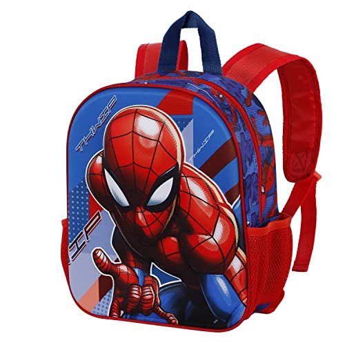 Marvel Spiderman Skew-Zaino 3D Piccolo, Blu, 26 X 31 Cm, Capacità 8.5 L