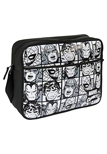 Cerdá Life'S Little Moments Bolso Bandolera Avengers, Mochila Para Niñas, Negro (Negro), 11X30X36 Cm (W X H X L)