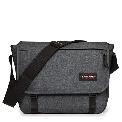 Eastpak - Delegate + - Borsa A Tracolla, 20 L, Black Denim (Grigio)