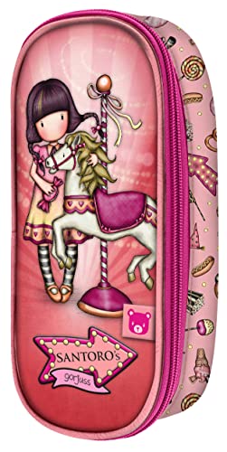 Safta, Astuccio Con Cerniera Gorjuss Fairground Carousel 10 X 23 X 6 Cm Unisex-Bambini E Ragazzi, Multicolore, Talla Única