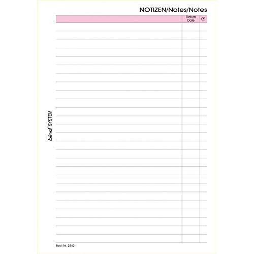 Bind B-2610 - Inserto A Quadretti Con 50 Fogli, Inserto In Formato A6, Inserti Di Ricambio Per Agenda Di Sistema, Agende Di Manager, Organizzatore E C