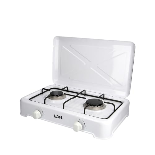 Cocina De Gas Esmaltada 2 Fuegos 46X30X12Cm Edm