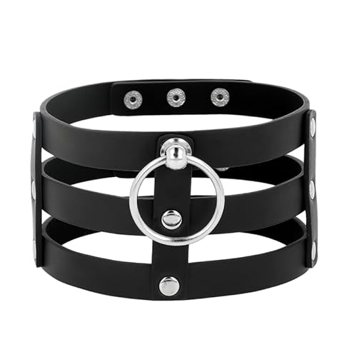 Coquette Chic Desire - Choker Cuero Vegano Estilo Fetish 8435565929480