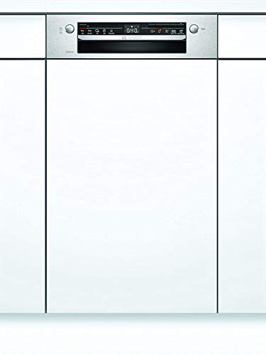 Bosch Hausgeräte Bosch Spi2Iks10E Serie 2-Lavastoviglie Parzialmente Integrato, Classe A+, 45 Cm, In Acciaio Inox, 222 Kwh/Anno, 9 Mgd, Extra Asciugat