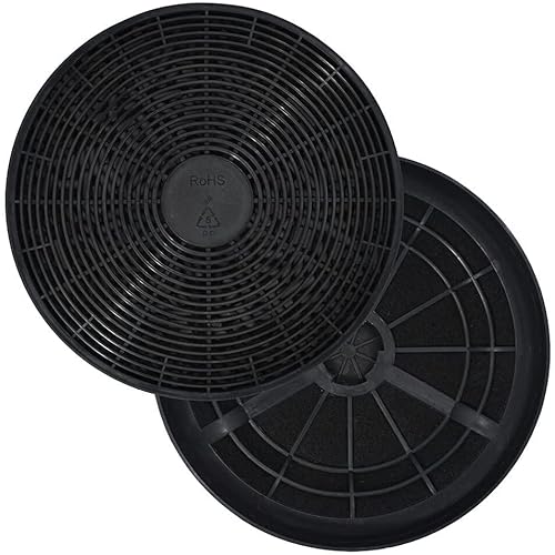 Allspares© - 2 Filtri Ai Carboni Attivi Per Respekta / Klarstein / Kolbe / Bomann 256100 R2 Kf 561 / Du 612/620/621 / Miz 0023 / Miz0023