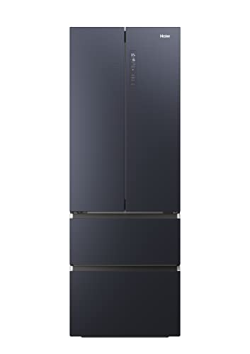 Haier Hfw7720Enmb Frigorifero Combinato/French Door/Colore: Nero / 477 Litri/Myzone Plus/Humidity Zone/Smart Home: Wi-Fi Integrato, Controllo Anche Tr