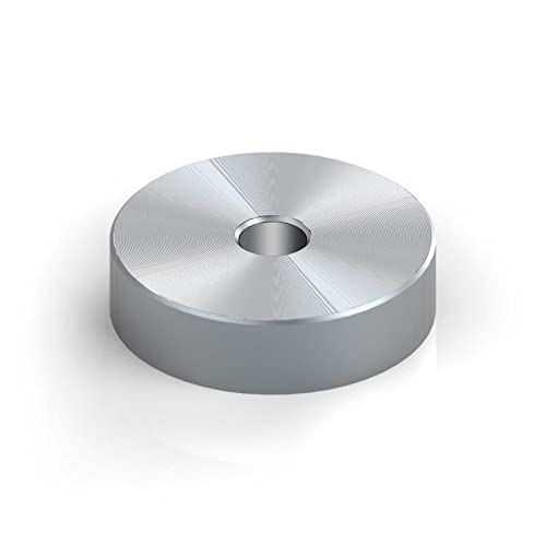 Reloop Rp Puck - Adatto A Tutti I Giradischi, Per La Riproduzione Di Dischi In Vinile Da 7", Argento