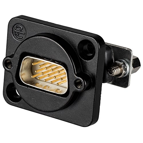 Neutrik 15 Poli D-Sub Feedthrough Maschio A Femmina, Alloggiamento Nero A Forma Di D