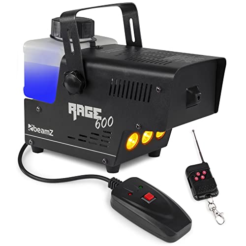 Beamz Rage 600Led Smoke Machine 0,5 L Nero, Bianco 600 W