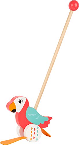 10475 Pappagallo Da Trainare "Lori" Small Foot In Legno, Aiuta Ad Imparare A Camminare, Senza Limiti Di Età