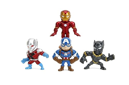 Jada Toys Avengers Pack 4 Figurines Diecast Nano Metalfigs 6 Cm