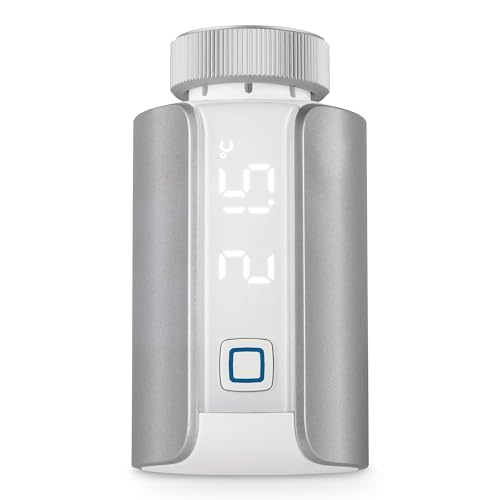 Homematic Ip Smart Home 156650A0 - Termostato Digitale Per Termosifone, Controllo Tramite App, Alexa, Google Assistant, Facile Installazione, Risparmi