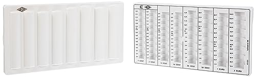 Wedo, 160500937, Vassoio Contamonete Con Coperchio, 33 X 18 X 4,5 Cm, Grigio (Hellgrau)