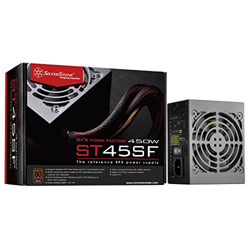 Silverstone Sst-St45Sf V 3.0 - Alimentatore Per Pc Sfx Series, 450W 80 Plus Bronze Pc Power Supply, Low Noise 92Mm