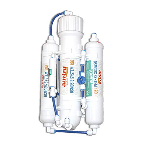 Amtra Osmosis System 190 - Impianto Osmosi Inversa Per Produzione Di Acqua Osmotica Per Acquario - Membrana Da 50 Galloni (190 Litri) / Giorno