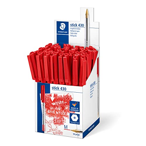 Staedtler Stick Document 430 M Medio Rosso 50Pezzo(I)