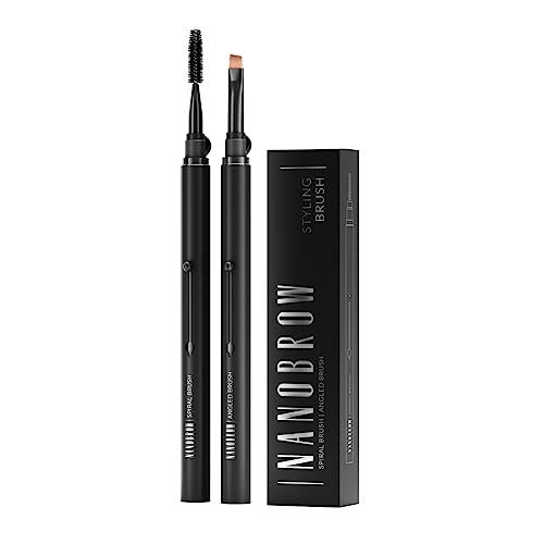Set Di Pennelli Nanobrow Styling Brush - Pennello Per Sopracciglia Inclinato, Pennello Per Sopracciglia