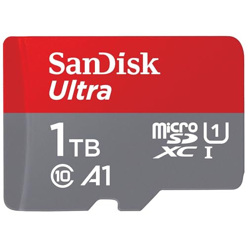 Sandisk 1Tb Ultra Scheda Microsdxc + Adattatore Sd Fino A 150 Mb/S Con Prestazioni App A1 Uhs-I Class 10 U1