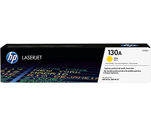 Hp 130A Cf352A, Cartuccia Toner Originale Hp Da 1000 Pagine, Compatibile Con Le Stampanti Hp Laserjet Pro Mfp M176 E Mfp M177, Giallo