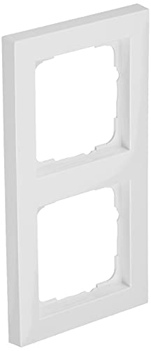 Gira 021229 Cover Frame 2 Gang Gira E2 Bianco Puro