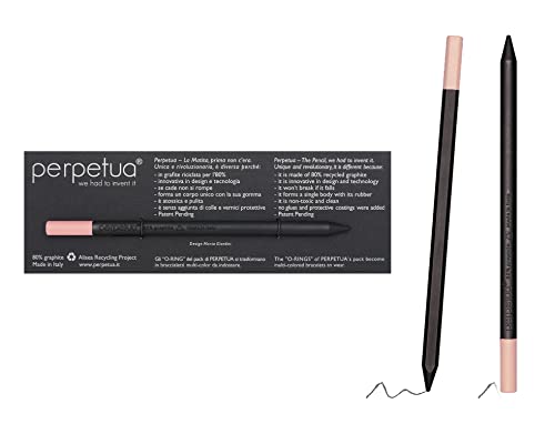 Perpetua Matita Ecologica Powder Pink Eraser. Lapis Realizzato In Grafite Riciclata, Con Gomma Rosa Cipria Incorporata. Design E Tecnologia Insieme Pe