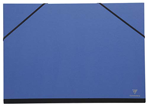 Clairefontaine 144402C - Cartella Da Disegno Chiusura Con Elastico 52X72 Cm, Blu Notte