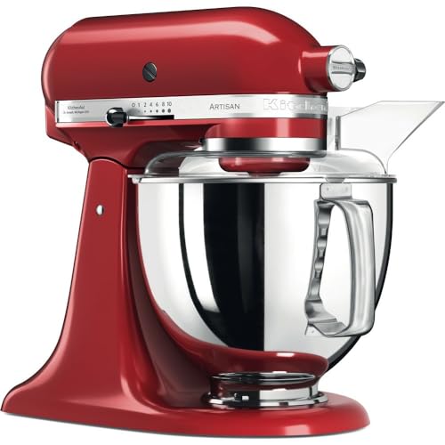 Kitchenaid 5Ksm175 - Robot Da Cucina “Artisan”, Rosso Imperiale, In Metallo, 4,8 L, 36 X 24 X 37 Cm