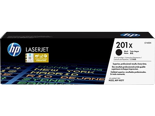 Hp 201X Cf400X Cartuccia Toner Originale Per Stampanti, Compatibile Con Laserjet Pro M252N E M252Dw, Hp Laserjet Pro M274N, M277N E M277Dw, Nero