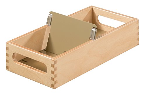 Han 507-0 - Schedario Per 900 Schede, Formato A7 Orizzontale, In Legno, 126 X 54 X 250 Mm
