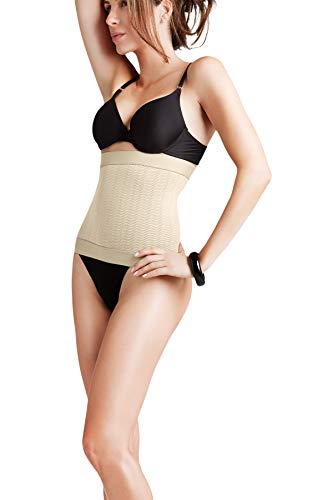 Solidea Fascia Addominale Unisex Silver Wave Abdominal Band | Pancera Contenitiva Donna, Pancera Contenitiva Uomo (Champagne, 46)
