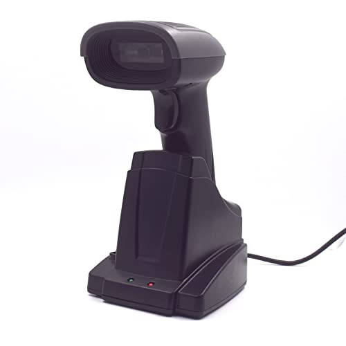 Ewent Ew3440 - Lettore Codici Barcode Scanner Bar Code Reader A Barre Universale Laser 1D E 2D Ottico Con Smart Dock Con Cavo Usb Per Computer/Noteboo