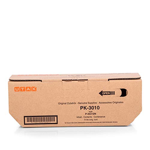 Original Utax 1T02T90Ut0 / Pk-3010 - Cartuccia Per Stampante Premium, 12500 Pagine, Colore: Nero