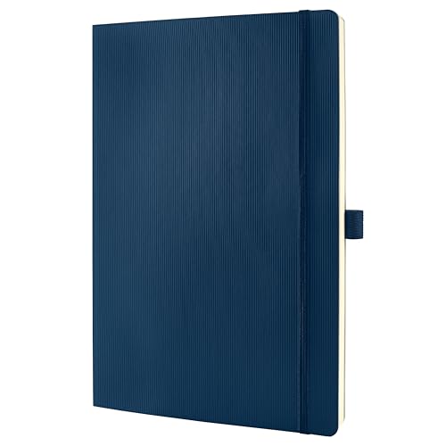Sigel Co317 Taccuino Premium A Righe, A4, Copertina Flessibile, Blu, Conceptum