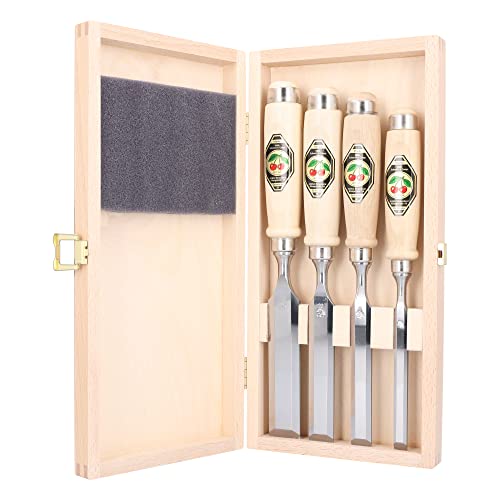 Kirschen Firmer Chisel Set 1141 Hk In Wooden Box 1141000 Cinceles