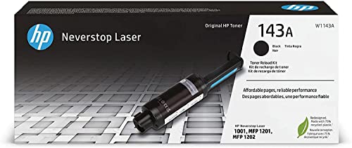 Hp 143A W1143A, Cartuccia Toner Originale Hp Da 2500 Pagine, Compatibile Con Le Stampanti Hp Neverstop Laser 1001, Mfp 1201, Mfp 1202, Nero