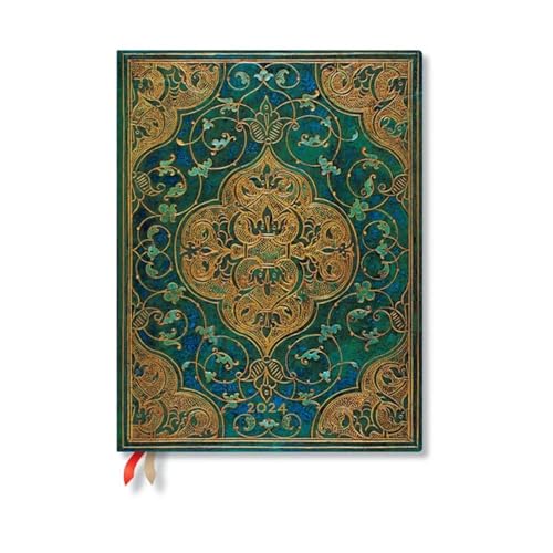 Paperblanks Agende 12 Mesi 2024 Cronache Turchesi, Verso - Ultra (230 X 180), Inglese (Festività Internazionali)