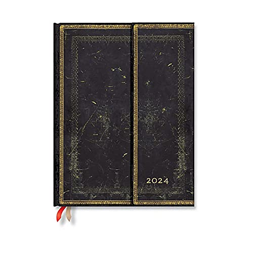 Paperblanks Agende 12 Mesi 2024 Arabica, Orizzontale - Ultra (230 X 180), Inglese (Festività Internazionali)