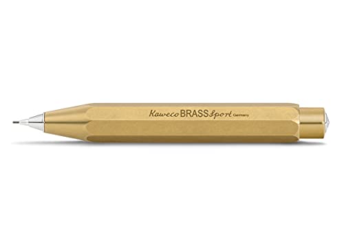 Kaweco Portamine Brass Sport 0,7 Mm Hb I Portamine In Ottone Di Alta Qualità, Elegante Portamine Da 10,5 Cm, Design Classico, Formato Tascabile, Penna