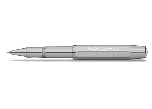 Kaweco Al Sport Raw - Penna A Sfera In Gel Con Penna Roller Da 0,7 Mm, Per Mancini E Destrorsi, Design Classico, Con Sfera In Ceramica, 13,5 Cm