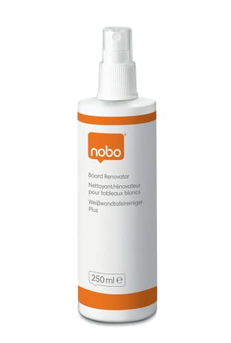 Nobo Detergente Spray Per La Pulizia Delle Lavagne Bianche Magnetiche E Cancellabili A Secco, Adatto Ad Un Uso Mensile, 250 Ml (1901436)