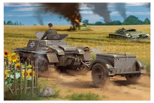 Hobby Boss 80146 – Modellino Di Munizioni Schlepper Su Carro Armato I Ausf A With Ammo Trailer