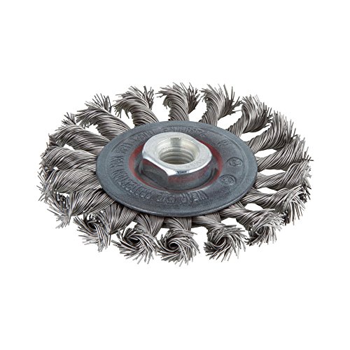 Wolfcraft Spazzola A Disco Con Filo Di Acciaio Inossidabile Intrecciata, 2701000