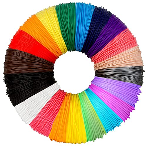 Filamento Penna 3D 20 Pezzi Filamenti Pla 1.75Mm 10M 3D Filament Pla Per Stampa 3D Filamenti Per Stampanti 3D Materiali Per La Stampa 3D Hobby Creativ