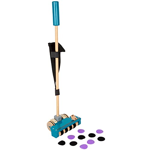 Small Foot 11735 Giocattolo Da Spingere Aspirapolvere In Legno, Carrello Primi Passi E Gioco Di Ruolo, Dai 18 Mesi In Su Toys