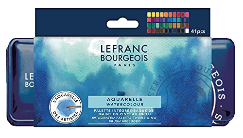 Lefranc & Bourgeois Acquarello Fine Set 40 Mezzi Godet, Set Di Colori