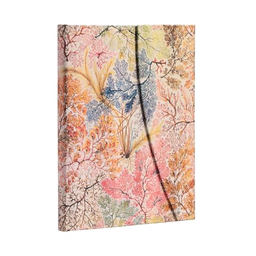 Paperblanks Diari A Copertina Rigida Anemone | Righe | Ultra (180 × 230 Mm): Hardcover, Wrap Closure, 120 Gsm, Ribbon Marker, Pouch