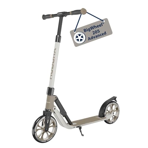 Hudora Monopattino Bigwheel® 205 Advanced - Monopattino Comodo In Alluminio Sicuro Per Peso Fino A 100Kg - Altezza Regolabile E Struttura Pieghevole -