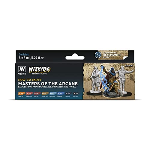 Vallejo Acrylicos 080257 Wizkids Master Of The Arcano, 8 X 8 Ml